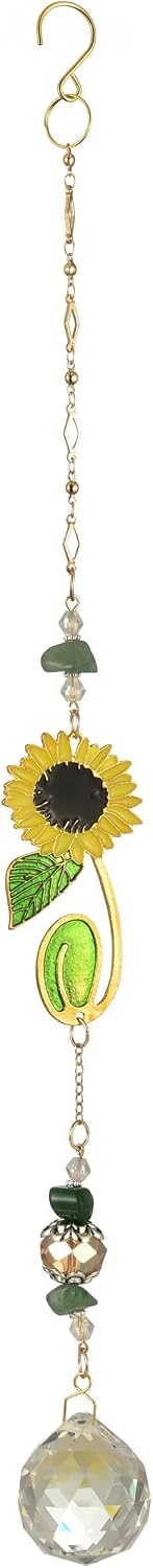 Atrapasoles colgante cristal decoración hogar girasol