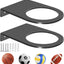 2 Soportes Baloncesto Negro Estante Pared Pelotas UV