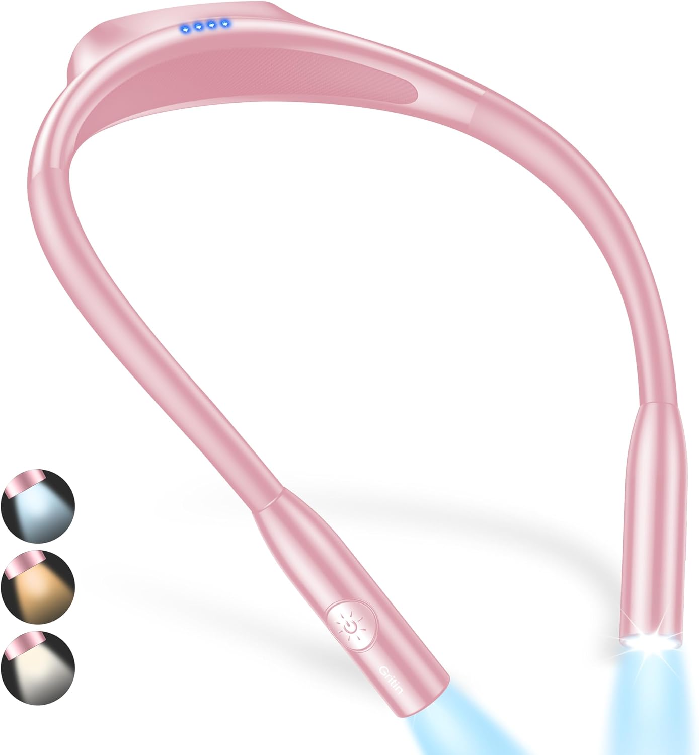 Luz lectura cuello LED 3 colores ajustable brazos flexibles