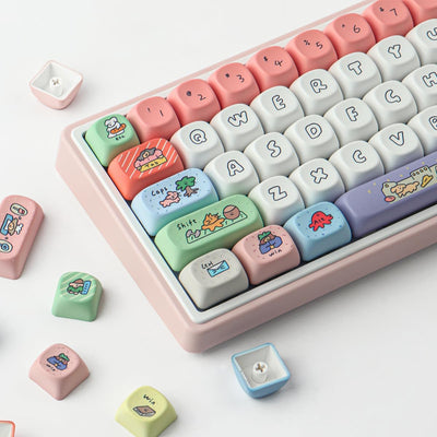 Juego teclas PBT Cherry con caritas sublimadas