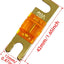 Pack 5 Fusible ANL 40A Chapado Oro Coche