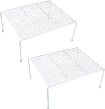 Set 2 estantes malla para cocina baño despensa 13x10pulg