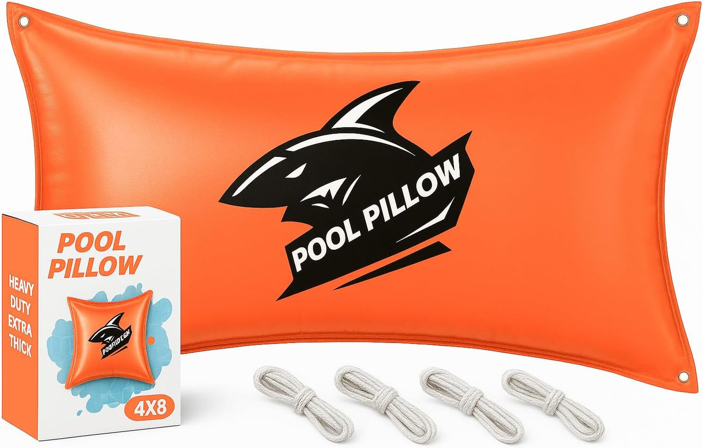Almohadas piscina suelo 4x8ft PVC 0.020pulg con cuerda