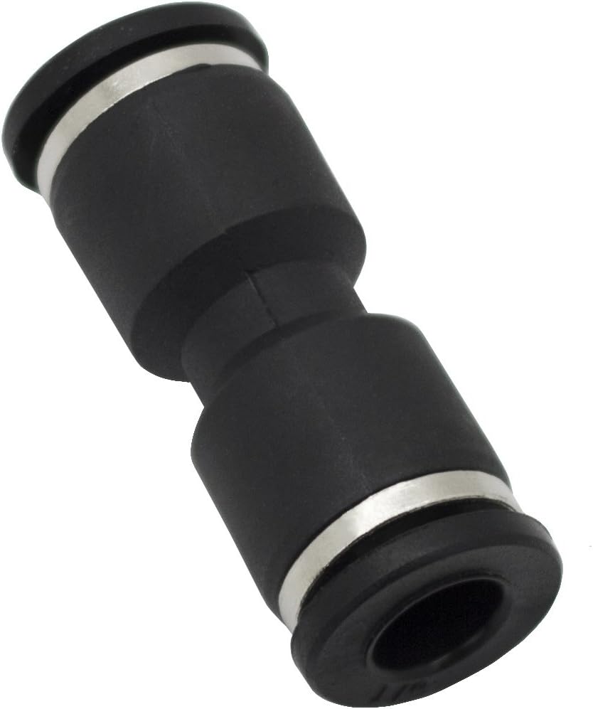 Unión recta PUC 1/2pulg tubo negro