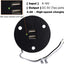 Enchufe USB 12V para RV salida dual 5V/2.4A pared negro