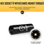 Enchufe impacto profundo 1/2 14mm acero Cr-V 6 puntas