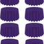 8 Manteles Redondos 90pulg Poliéster Morado para Bodas