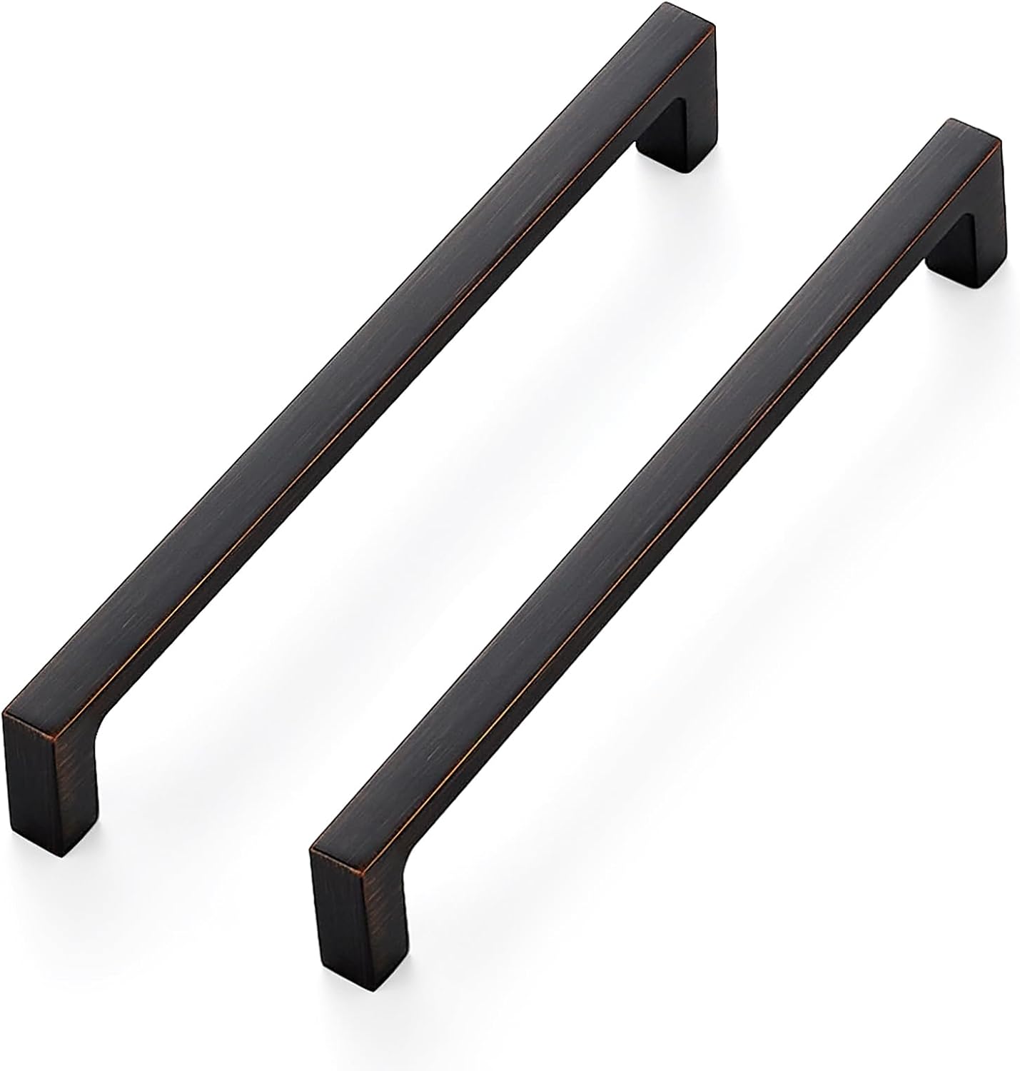 30 Manijas Cuadradas 6-1/4pulg Bronce Frotado para Cajones
