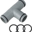 Conector manguera piscina en T 1.25pulg adaptador bomba filtro