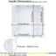 Caja eléctrica IP65 ABS resistente agua 5.9x5.9x3.9pulg