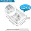 12 Conectores T y L LED 8mm sin soldadura transparentes