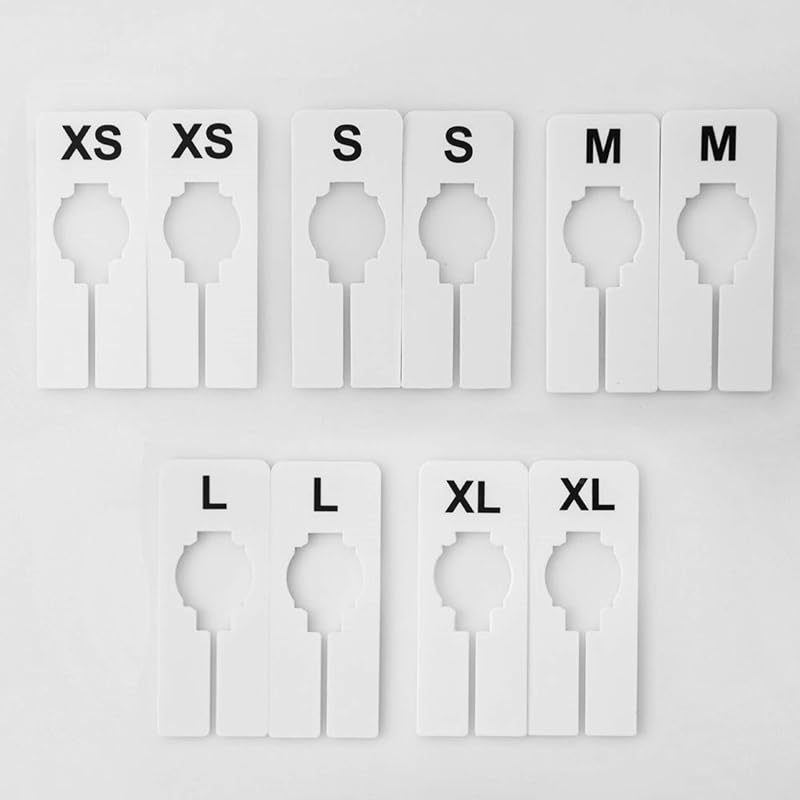 Divisores ropa rectangulares XS-XL set 25