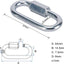Conector Mosquetón M6 1/4pulg 10pcs