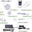 Kit 12 luces LED adhesivas 12V para cocina con control