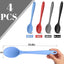 4 Cucharas Silicona para Cocinar 10.8pulg Antiadherentes