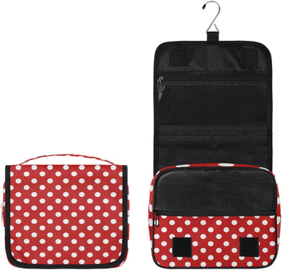 Neceser viaje con gancho impermeable roja organizador