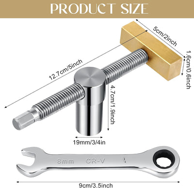 4 Pzas Banco Perro Acero Inox Plateado