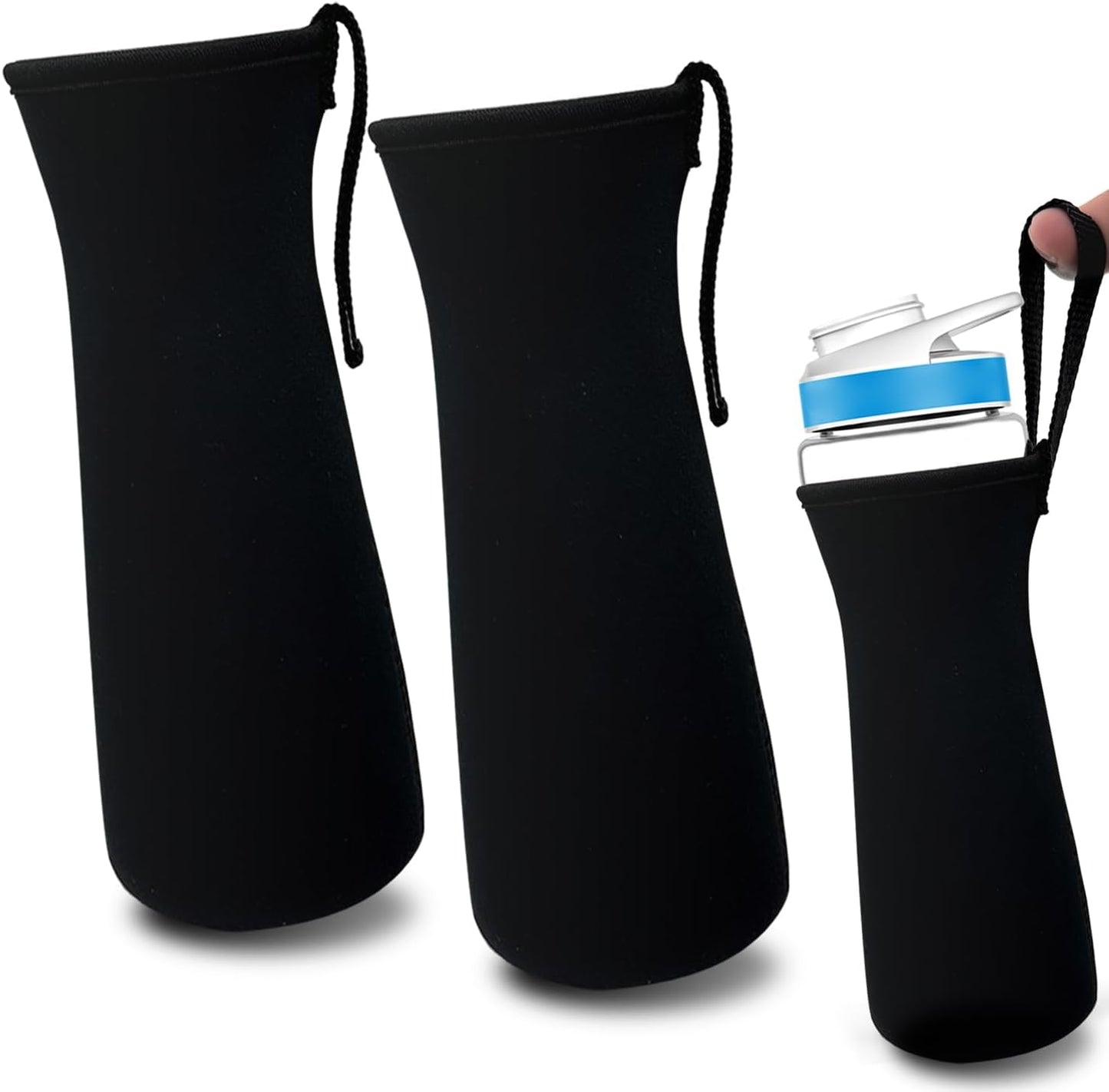 2 Fundas Cirkul Neopreno para Botellas 22oz Plástico y Acero Inox