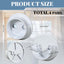 4 Pzas Soporte poste armario metal blanco mate 1-3/8