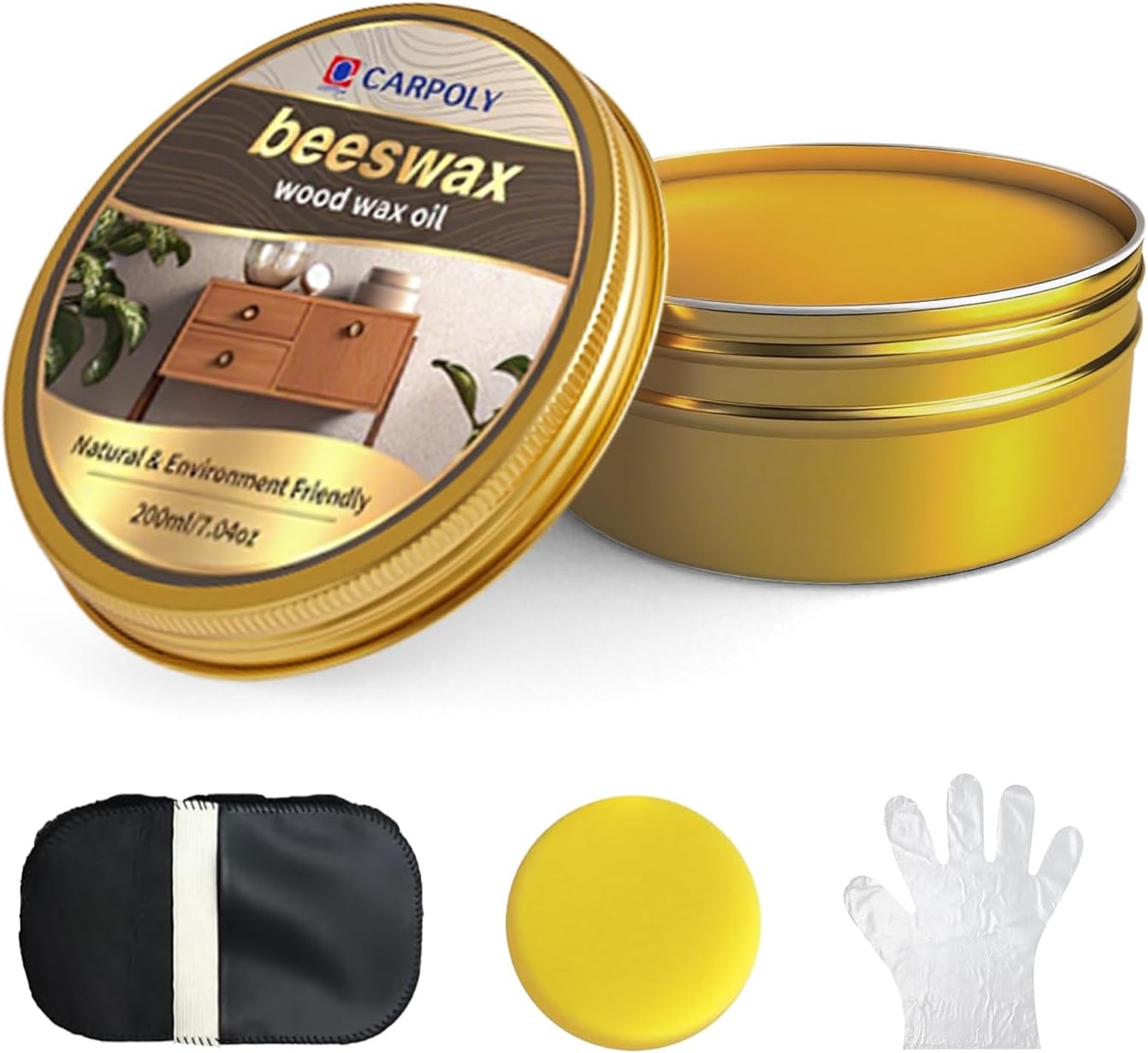 Cera madera no tóxica para muebles y suelos