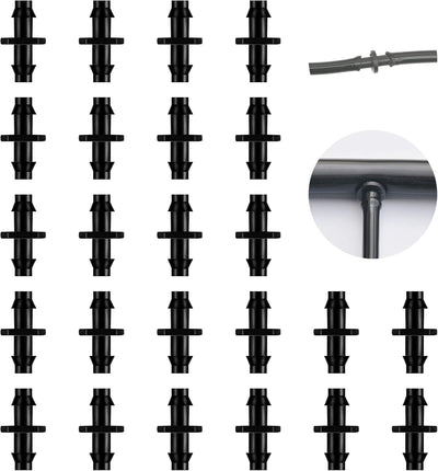 200 Conectores Riego Goteo para Tubos 1/4pulg