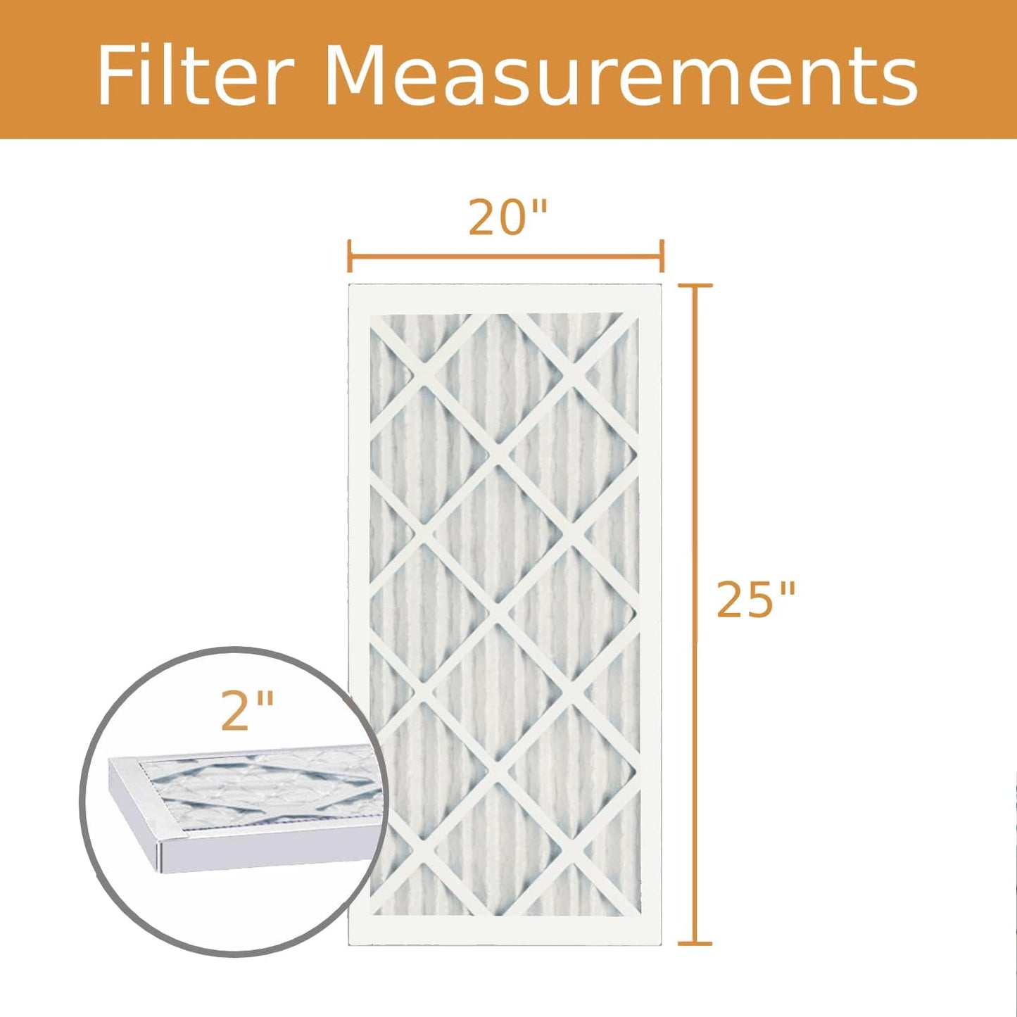 Filtro plisado Air Guard 20x25pulg MERV 8 pack 3