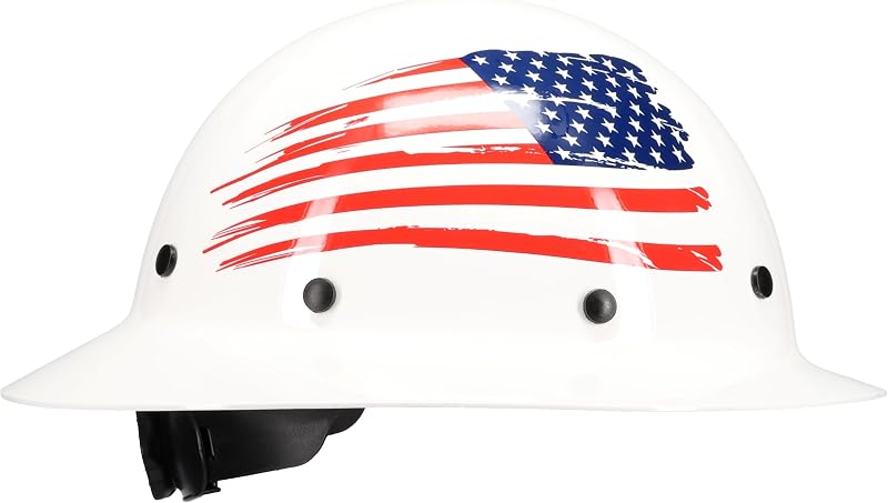 Casco de fibra de vidrio con rueda 8 puntos suspensión ANSI