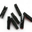 Set 100 clips madera colores para fotos y manualidades negro