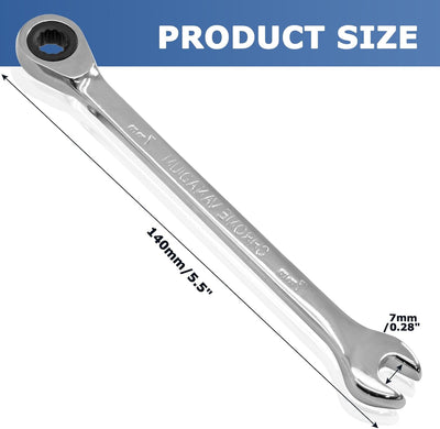 Llave trinquete métrica 72 dientes acero alto carbono
