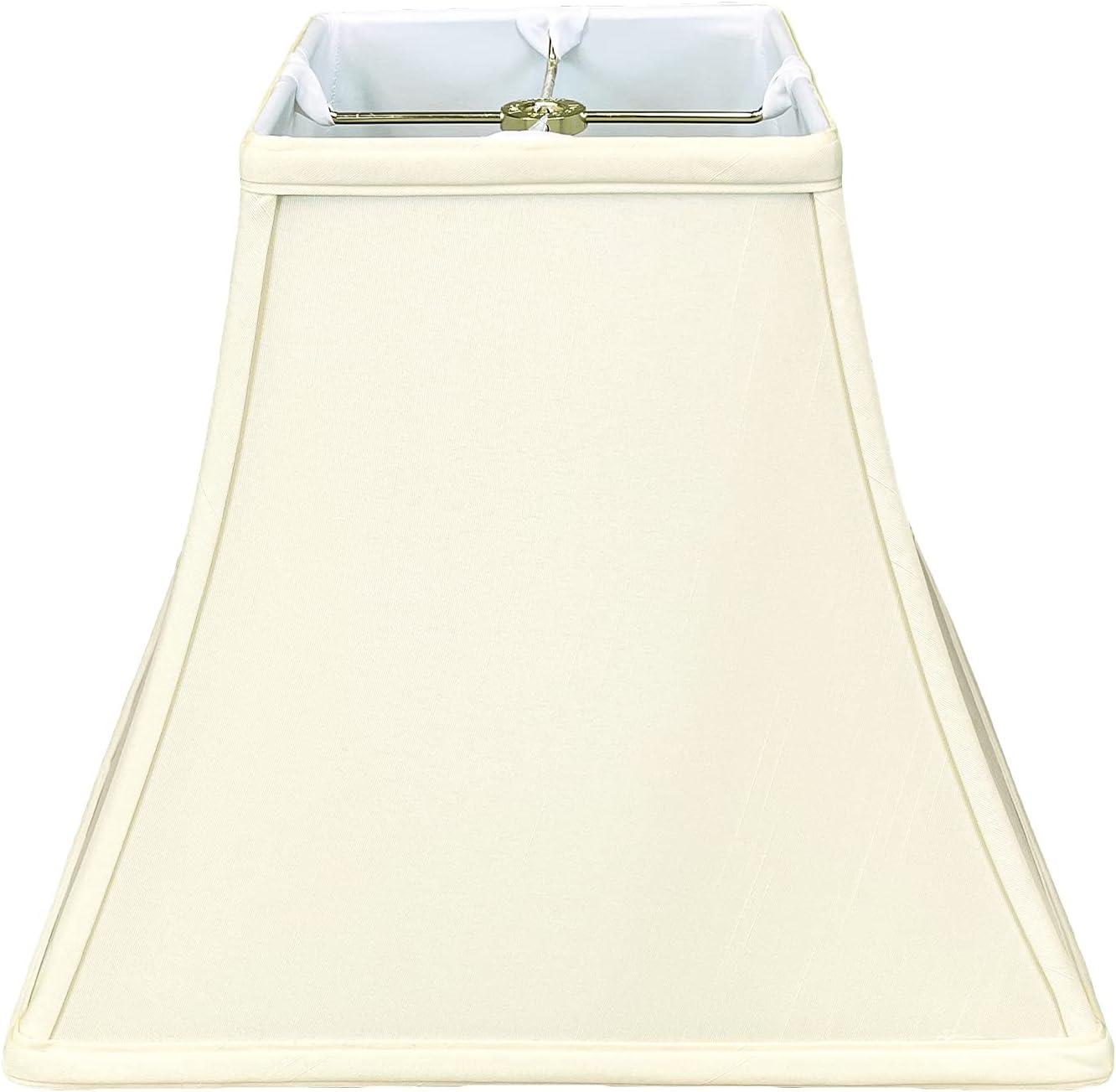 Pantalla básica lámpara campana cuadrada 6x12pulg blanco