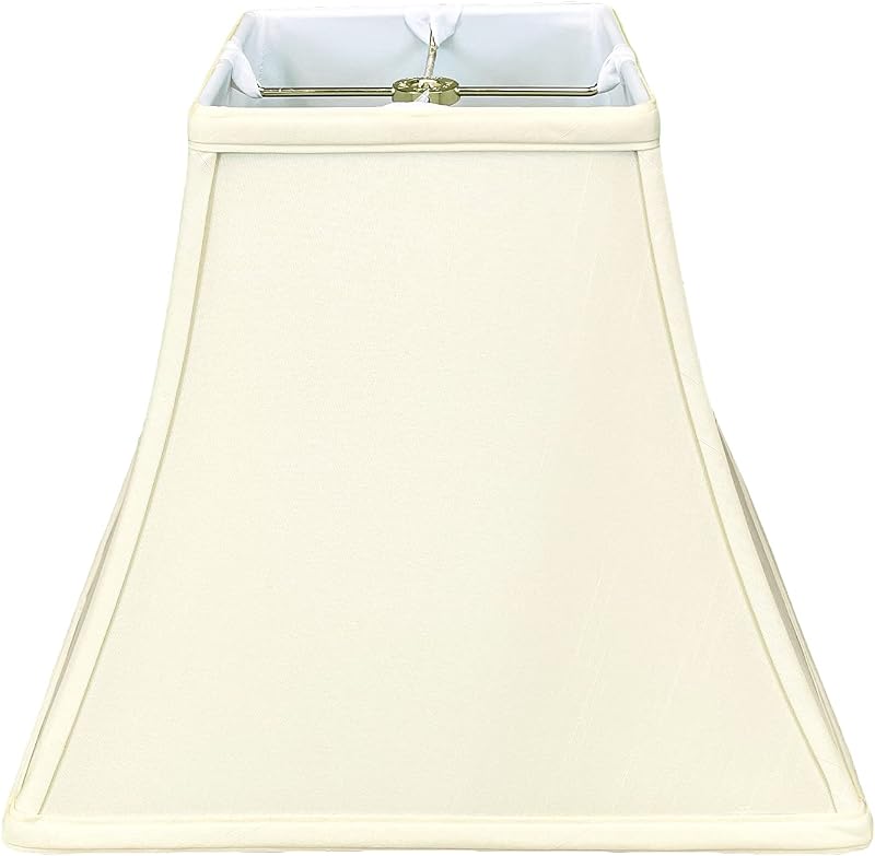 Pantalla lámpara cuadrada 5x10x9" cáscara huevo