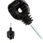 100 Aisladores Eléctricos Valla Negro con Herramienta