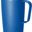 Vaso térmico acero inox doble pared 20oz con asa azul marino