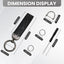Llavero pulsera cuero soporte coche 2 pzas