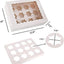 30 Cajas Cupcakes Grado Alimenticio con Ventanas