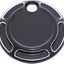 Cubierta puerta gasolina aluminio Billet negro Harley FLH 92-07