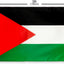 Bandera Palestina 3x5ft Poliéster Ojales Latón Cabecera Lona