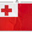 Bandera Tonga 3x5ft Poliéster Ojales Latón Cabecera Lona