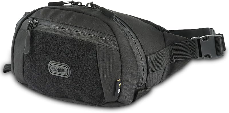 Riñonera táctica para hombre bolsa cruzada negra EDC