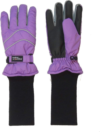 Guantes invierno impermeables niños puño largo