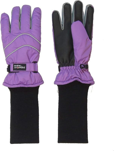 Guantes invierno impermeables niños puño largo