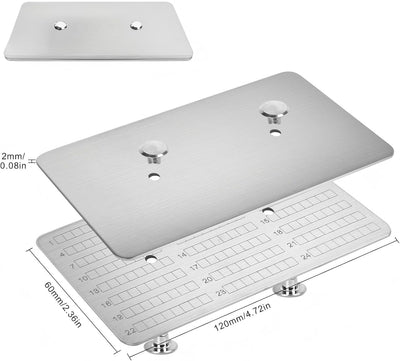 Placa frase semilla titanio GR1 para cartera hardware
