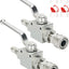 2 Válvulas bola hidrolavadora 3/8pulg acero inox 4500PSI