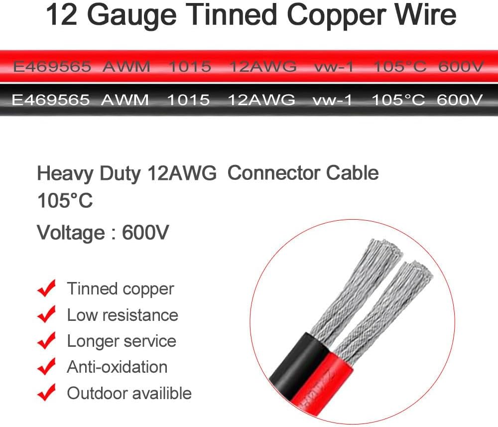 Conector eléctrico 4 pines 12awg impermeable para auto camión led