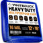 Lona polietileno 16 mil 12x16ft impermeable UV resistente
