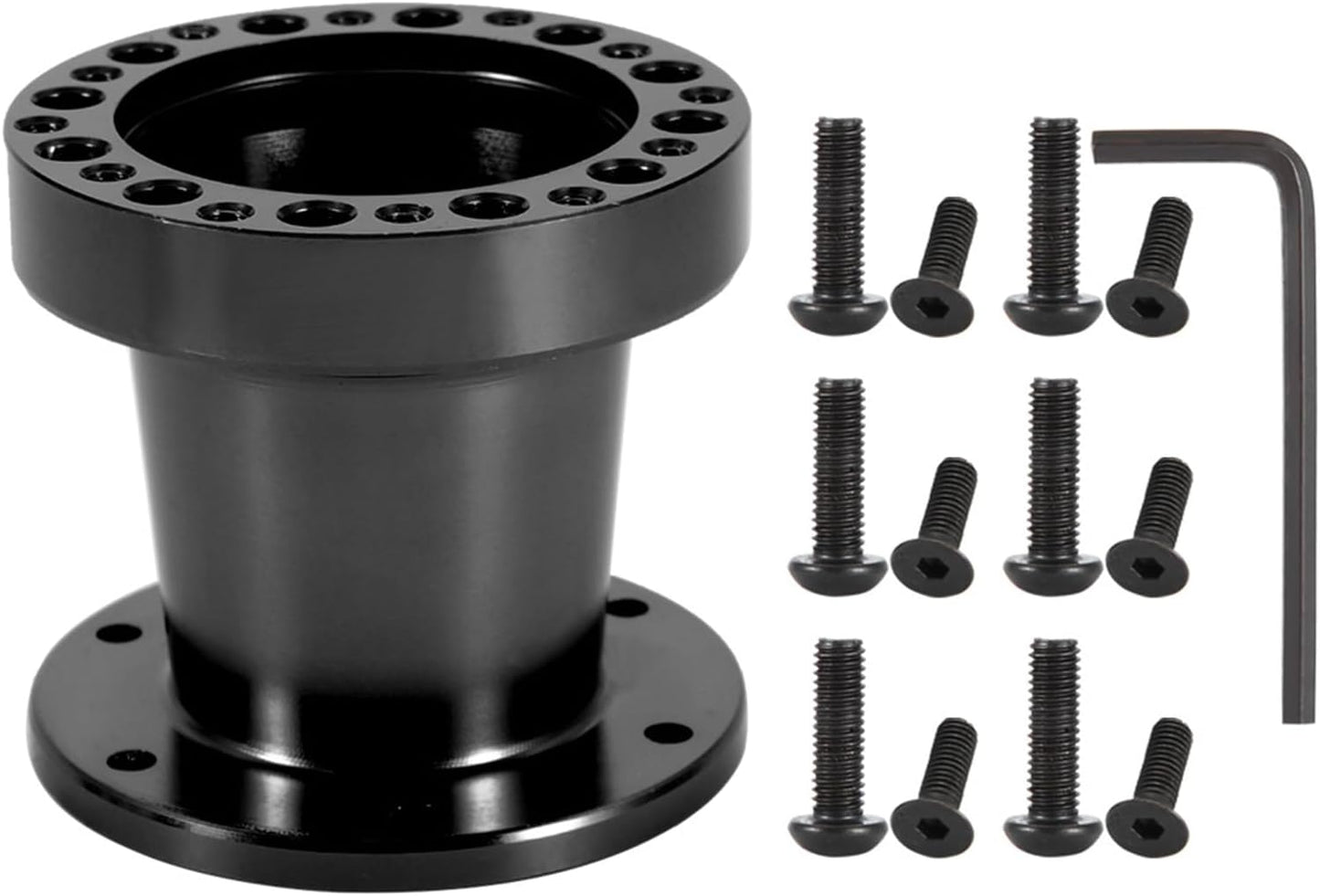 Espaciador volante aluminio 3" kit adaptador rueda negro