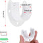 6 Soportes Barra Armario Pared Acero Inox 1.25" Blanco