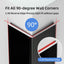 4 Protectores esquina aluminio para puerta pared negro