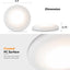 4 Luces LED DC12V para RV 4.5" Montaje Superficie
