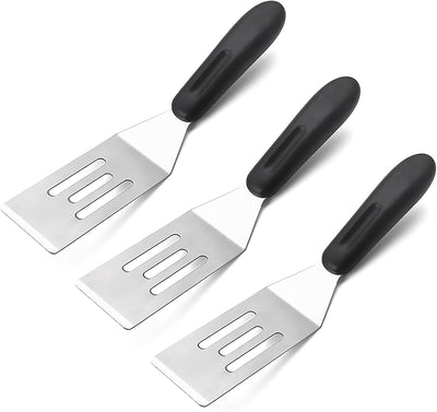 3 Pzas Espátulas Acero Inox para Cocina Profesional